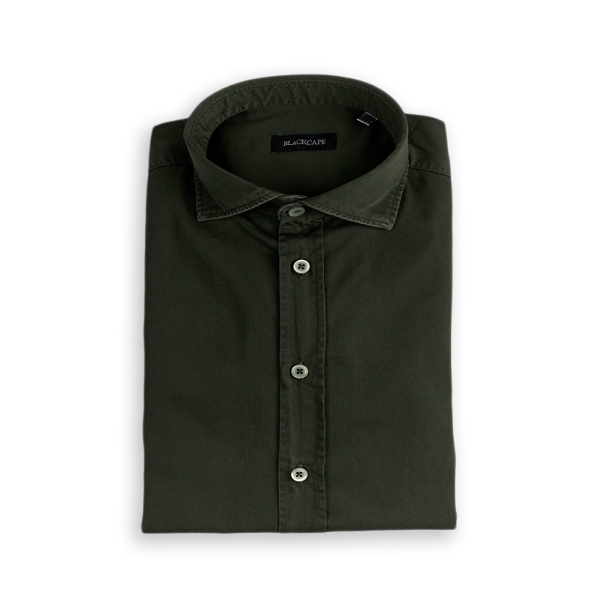 CAMISA GABARDINA LAVADA/TINTE AL MARTILLO BLACKCAPE