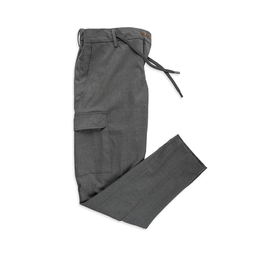 PANTALON CARGO EFECTO LANA MYTHS BLACKCA