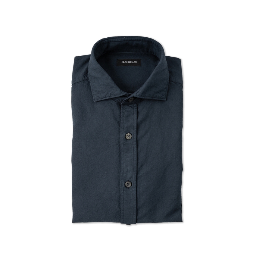 CAMISA TAPETA ALGODON LAVADO OXFORD TINTO IN CAPO BLACKCAPE